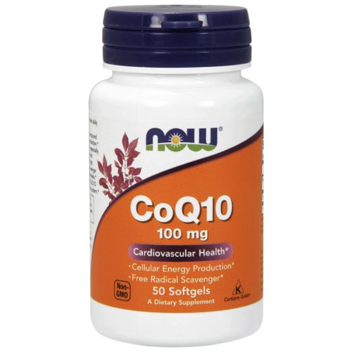 Витамины  NOW CoQ10 100 мг  50 софт капс
