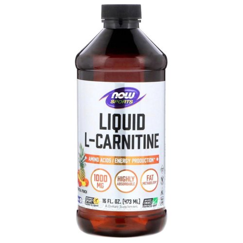 Жиросжигатель NOW Carnitine Liquid 1000mg - 473 мл Citrus