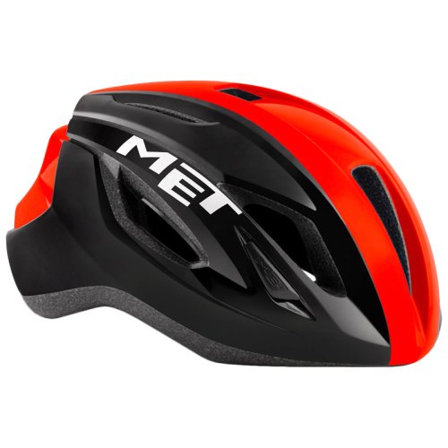 Шлем Met STRALE Black/Red Panel (глянец) M 56-58