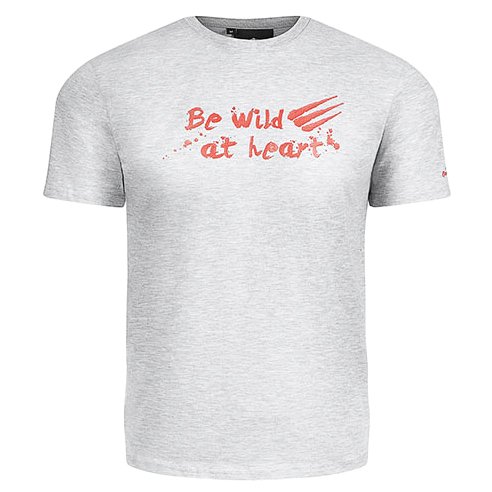 Футболка CLAW MEN SS melange/red print