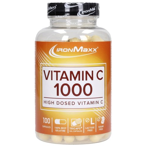 Витамины IronMaxx Vitamin C 1000 - 100 капс (банка)