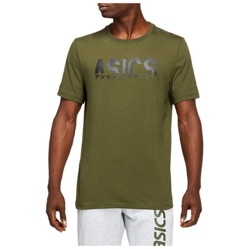 Футболка Asics KATAKANA GRAPHIC TEE GRN/BLK M FW20-21