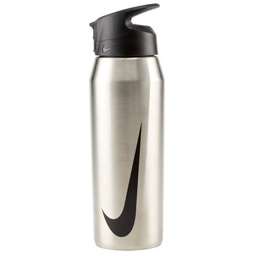Пляшка NIKE SS HYPERCHARGE STRAW BOTTLE 32 OZ BRUSHED STAINLESS STEEL/ANTHRACITE/BLACK 32OZ