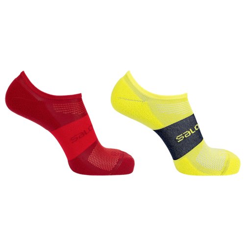 Носки Salomon SONIC 2 PACK Red Dahlia/Citronelle