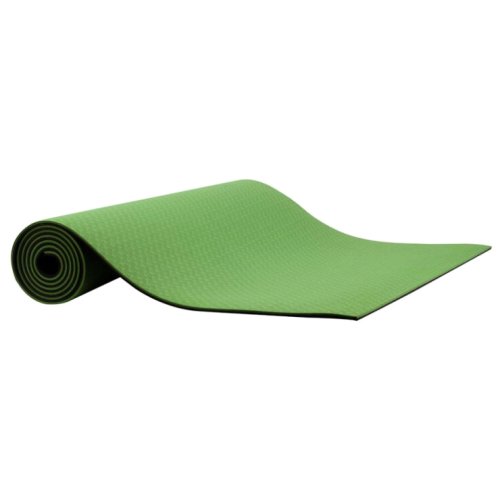 Коврик для йоги и фитнеса IVN 1830*610*6 мм TPE цвет зелено-черный
