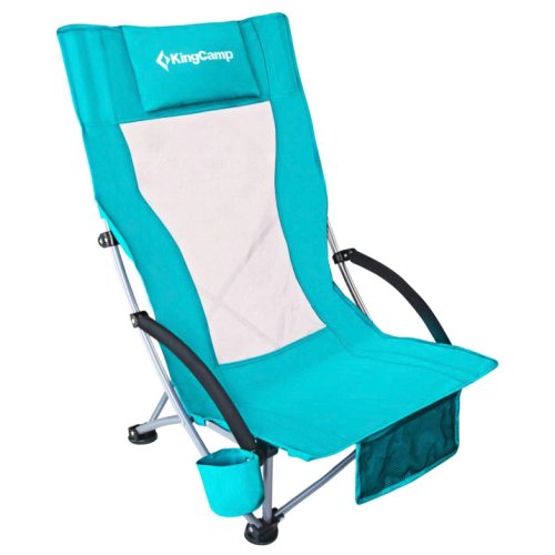 Складное кресло KingCamp High backed beach chair (KC1901) CYAN