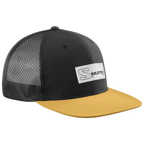 Кепка Salomon CAP TRUCKER FLAT CAP Black/Cumin