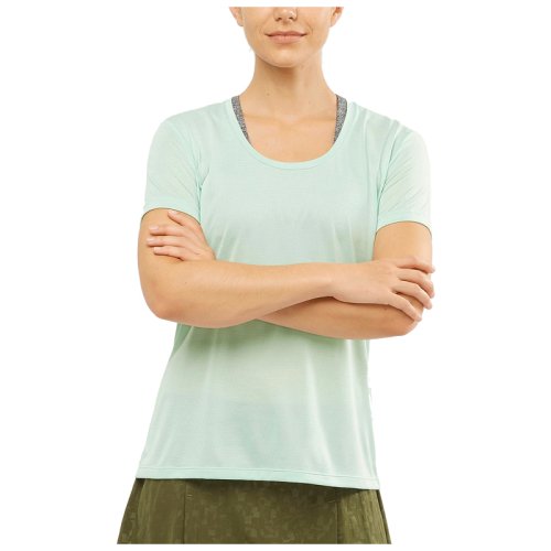 Футболка  Salomon AGILE SS TEE W OPAL BLUE/HARBOR/Heather