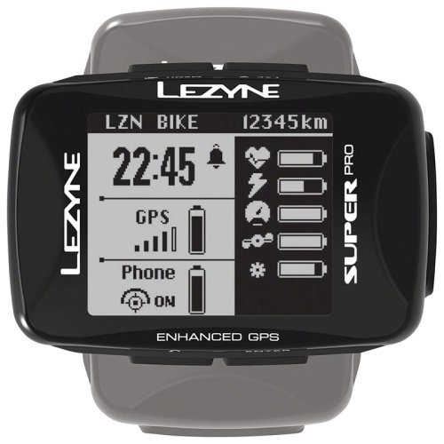 GPS комп'ютер Lezyne SUPER PRO GPS HR/ProSC LOADED чорний Y14