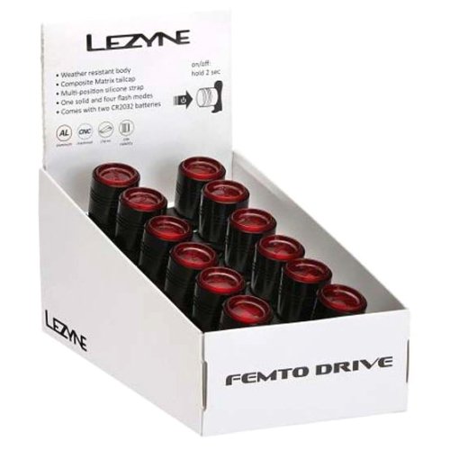 Комплект заднього світла Lezyne FEMTO DRIVE BOX SET REAR 24 штуки 5 люменів Y14