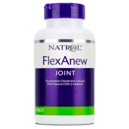 Добавки для здоров'я і довголіття Natrol FlexAnew(glucosamine-chondroitin-calcium) - 120 таб