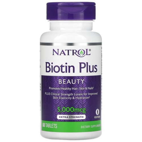 Добавки для здоровья  Natrol Biotin Plus - 60 таб