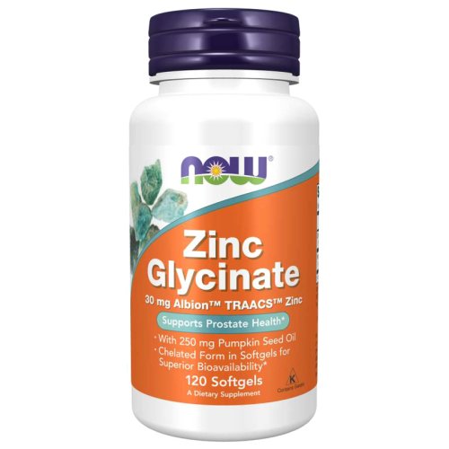 Витамины NOW Zinc Glycinate - 30mg 120 софт гель