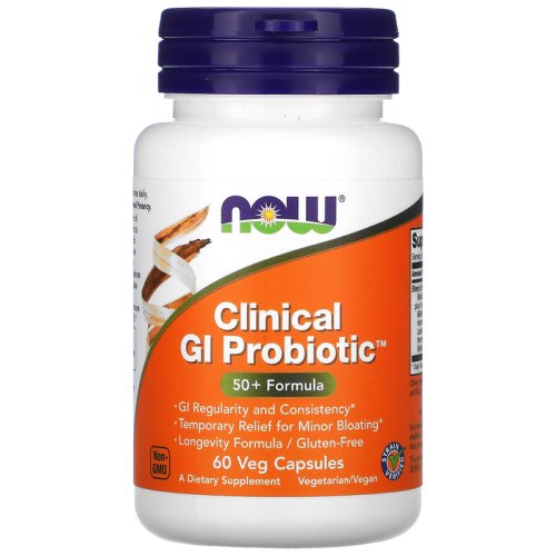 Витамины NOW Clinical GI Probiotic - 60 веган капс