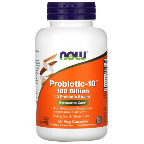 Витамины NOW Probiotic-10 100 Billion - 60 веган капс