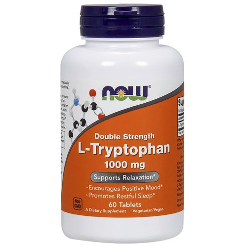 Витамины NOW L-Tryptophan 1000 мг - 60 таб