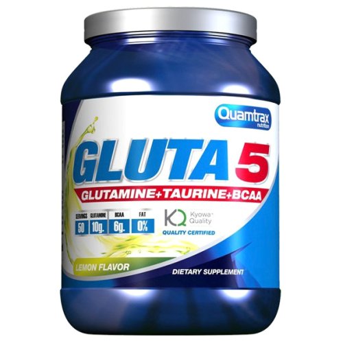 Аминокислота Quamtrax Gluta 5 - 400 г - клубника/банан