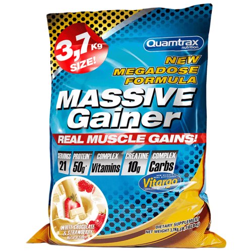 Гейнер Quamtrax Massive - 3,7 кг - ваниль