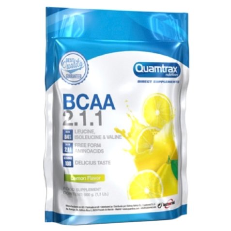 Аминокислота Quamtrax BCAA 2:1:1 500 г - лимон