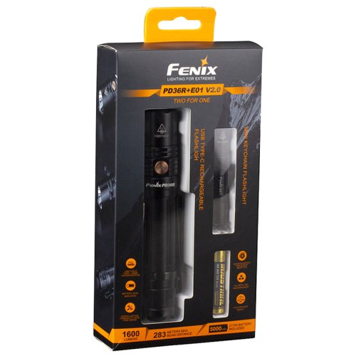 Фонарь Fenix PD36R+Фонарь Fenix E01 V2.0 у подарунок