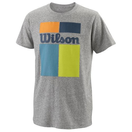 Футболка Wilson jr GRID TECH TEE HEATHER GR