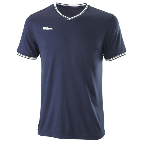 Футболка Wilson m TEAM II HIGH V-NECK NAVY