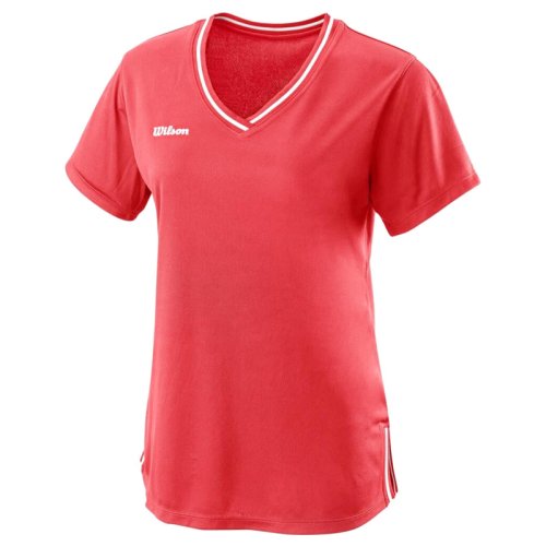 Футболка Wilson ldy TEAM II V-NECK CORAL