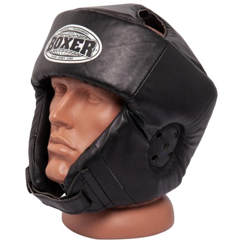 Шлем каратэ BOXER L кожа 0,8 -1 мм черный
