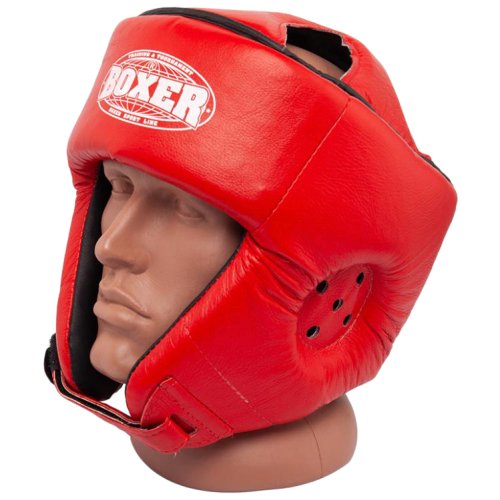 Шолом карате BOXER L шкіра 0,8 -1 мм червоний