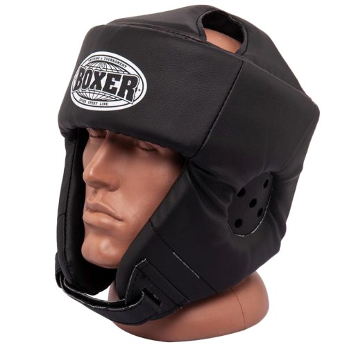 Шолом карате BOXER L кожвініл 0,6 мм чорний