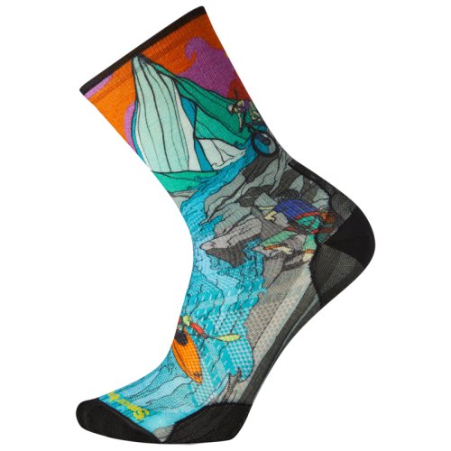 Шкарпетки Smartwool PhD Outdoor Ultra Light Adventure On Print Crew(Light Gray, L)
