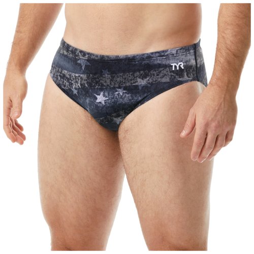 Плавки TYR AMERICAN DREAM MALE RACER BLACK/GREY 30