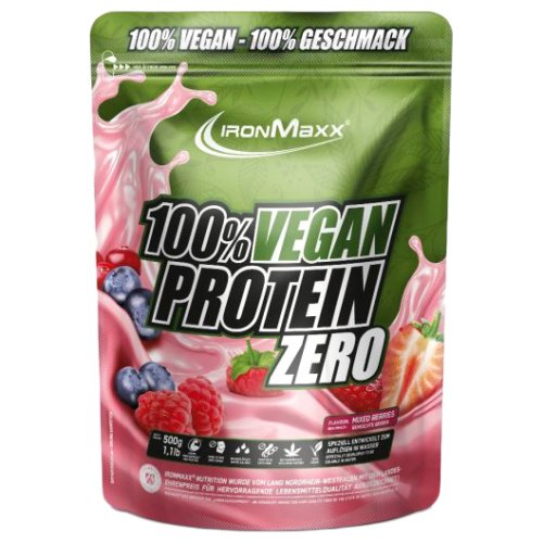 Протеин IronMaxx 100 % Vegan Protein Zero - 500 г (пакет) - Вишневый йогурт