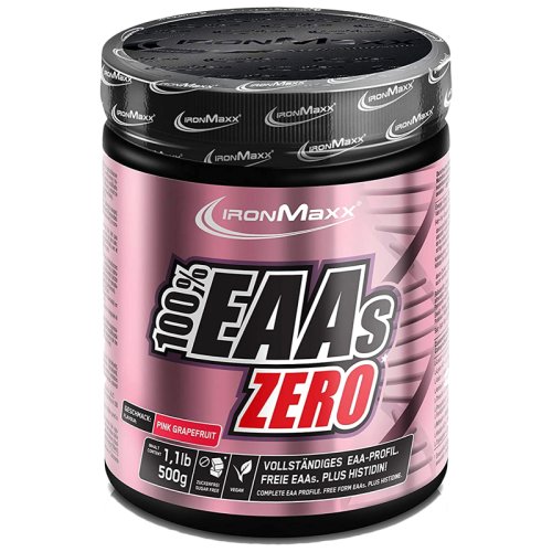 Аминокислота IronMaxx 100% EAAs Zero - 500 г (банка) - Розовый грейпфрут