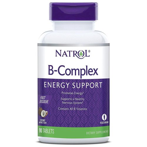 Добавки для здоров'я і довголіття Natrol B-Complex Coconut - 90 піг