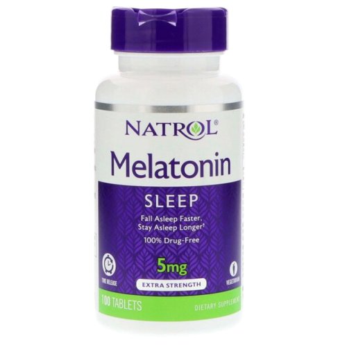 Добавки для здоров'я і довголіття Natrol Melatonin 5mg T/R - 100 піг