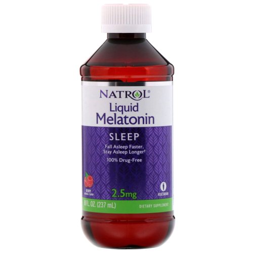 Добавки для здоров'я і довголіття Natrol Melatonin 2,5mg - 237 мл - berry