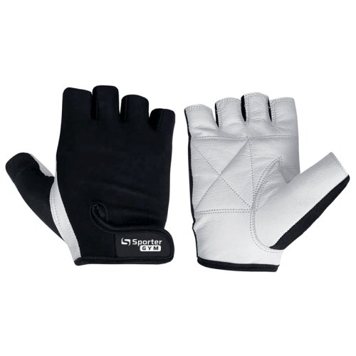 Перчатки для фитнеса Sporter Women (MFG-208.4 B) - White/Black - S