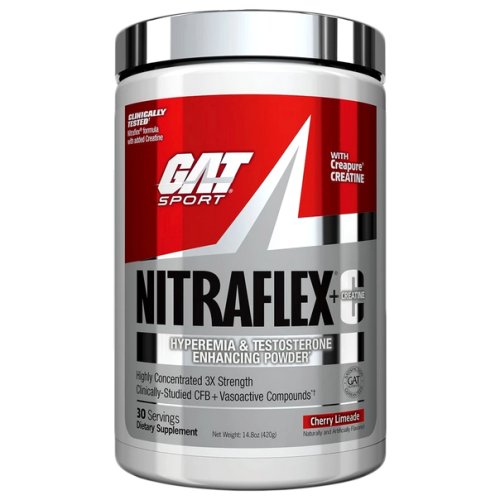 Кератин GAT Nitraflex+Creatine 420 г - вишневый лимонад
