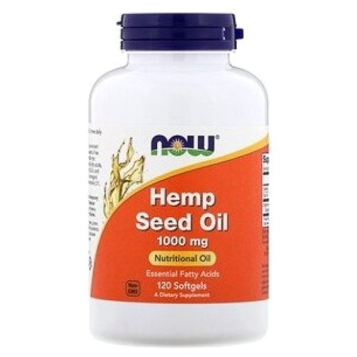 Витамины и минералы NOW Hemp Seed Oil 1000 mg - 120 софт гель