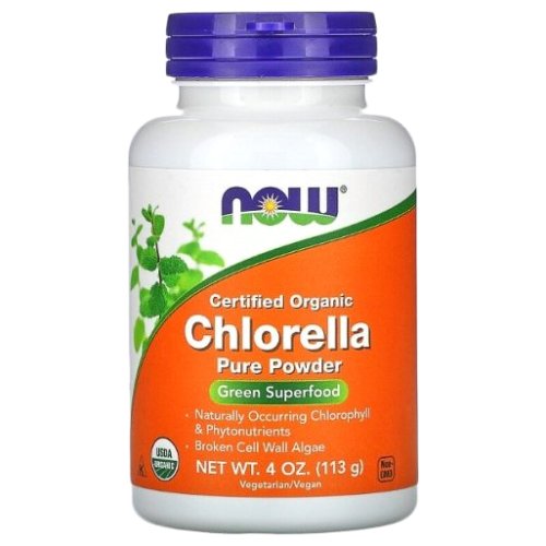 Вітаміни та мінерали NOW Chlorella Organic- 113 г