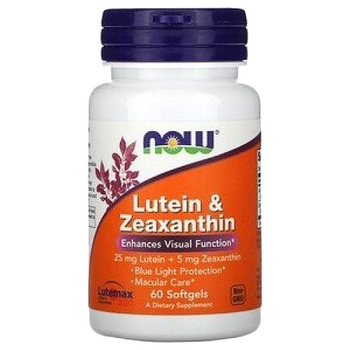 Витамины и минералы NOW Lutein & Zeaxanthin - 60 софт гель