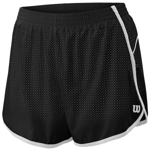 Шорты Wilson ldy COMPETITION WOVEN 3.5 SHORT BK/WH