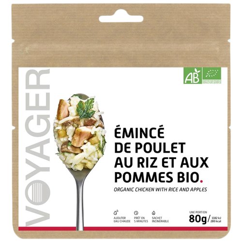 Сублімована їжа VOYAGER Organic chicken with rice and apples 80 г