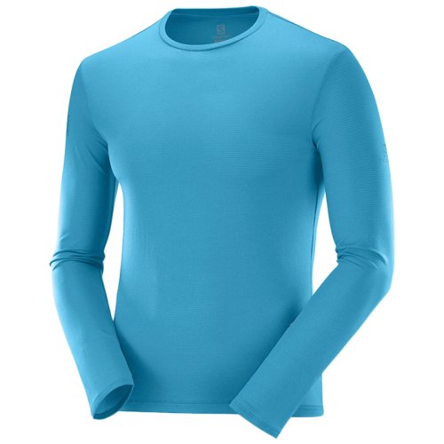 Футболка Salomon AGILE LS TEE M Barrier Reef/Heather