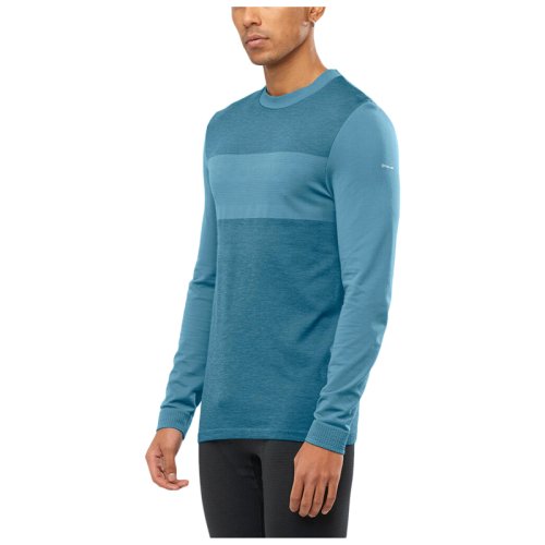 Термо Реглан Salomon SNTIAL WOOL LS TOP M Mallard Bl/Heather