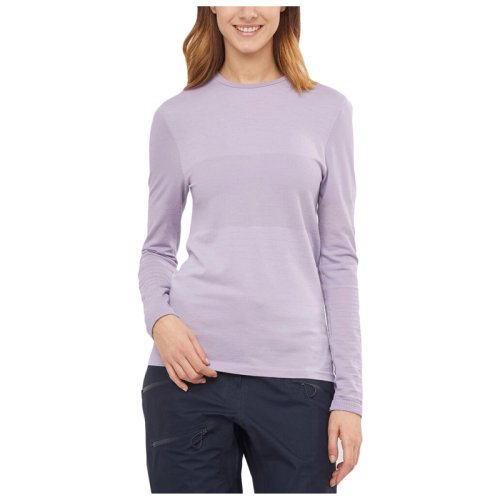 Термо Реглан Salomon SNTIAL WOOL LS TOP W LAVENDER G/Heather