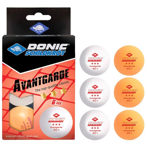 М'ячики для настільного тенісу 6шт Donic-Schildkrot 3-Star Avantgarde