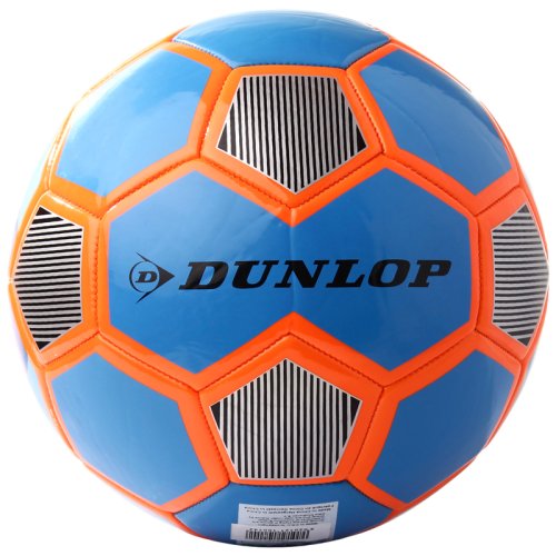 Футбольный мяч Dunlop Football голубой+оранжевый