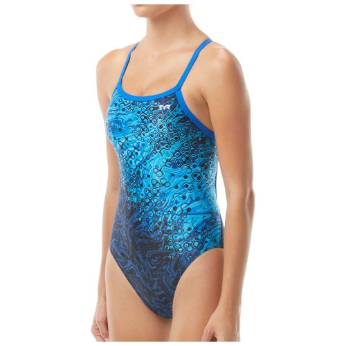 Цельный купальник  TYR Chroma Diamondfit, Blue 32